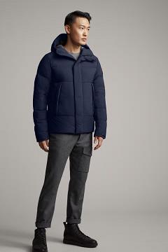 Chamarras Canada Goose Hombre México - Armstrong Chaqueta De Plumas Azul Oscuro Marino AY6203841